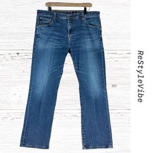 AG ADRIANO GOLDSCHMIED Men’s Size 38x34 Denim Jeans The Protege Straight Stretch